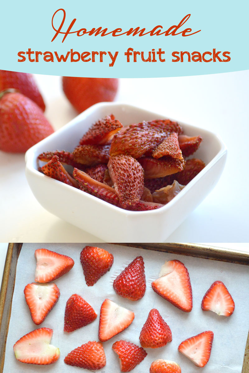 Easy Homemade Strawberry Fruit Snacks