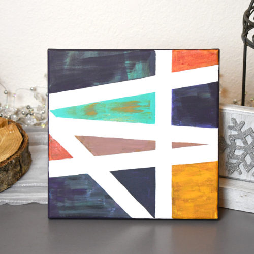 Simple & Creative DIY Gift Ideas - tape painting art