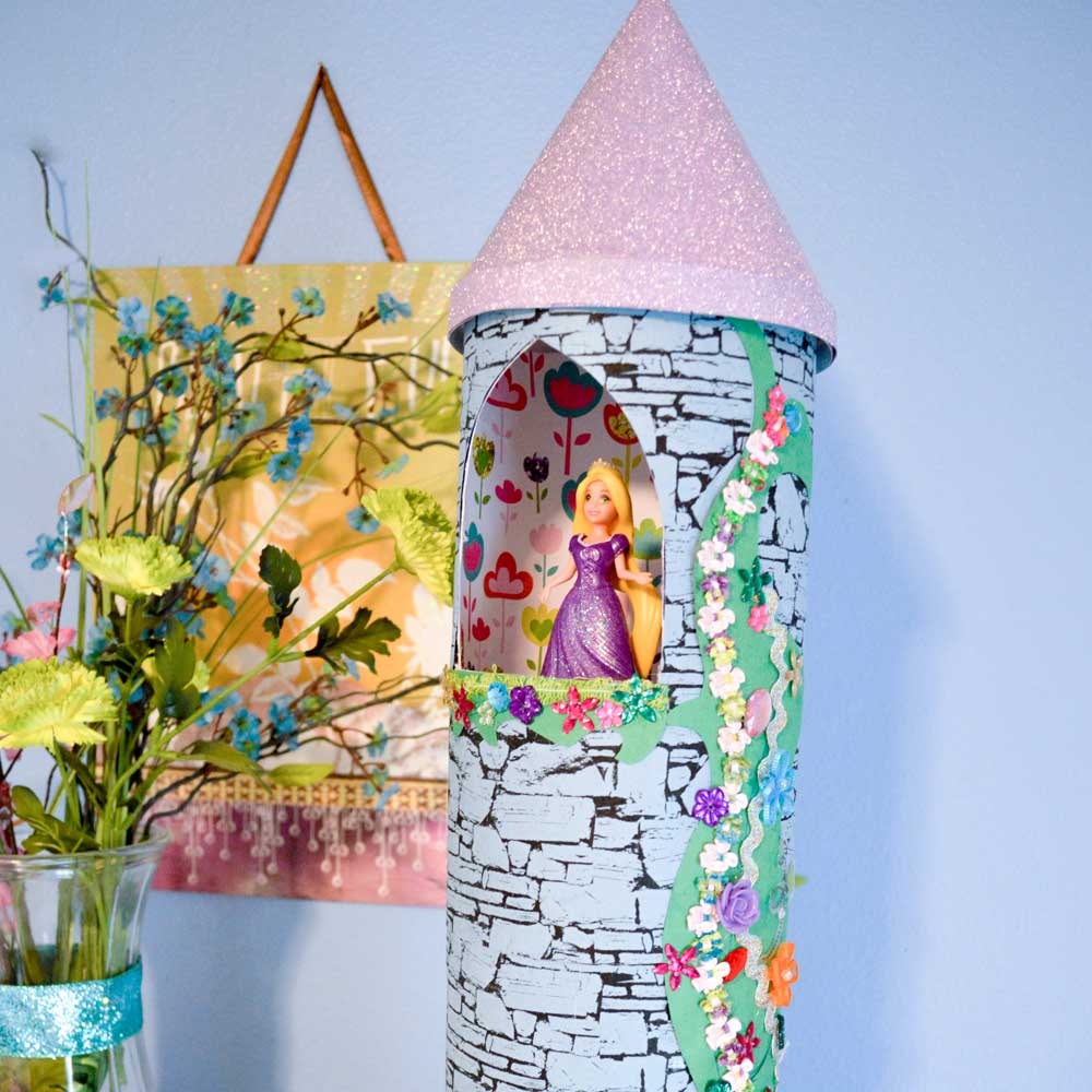 DIY Rapunzel Princess Tower Kids Craft