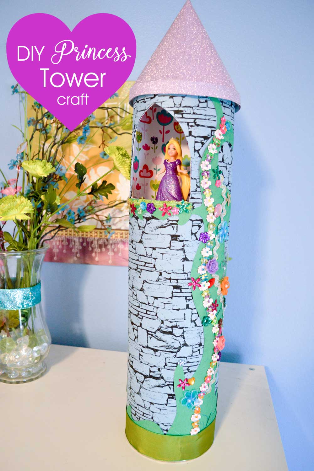 DIY Princess tower kids craft project