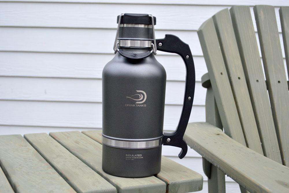 DrinkTanks stainless steel growler with double-wall vacuum insulation - Mommy Scene review