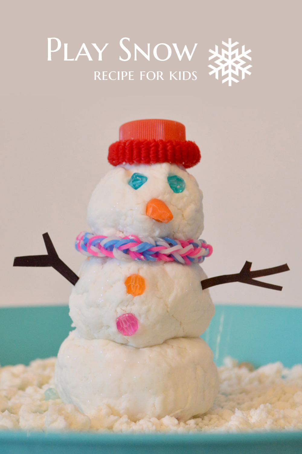 play snow recipe creative kids activity
