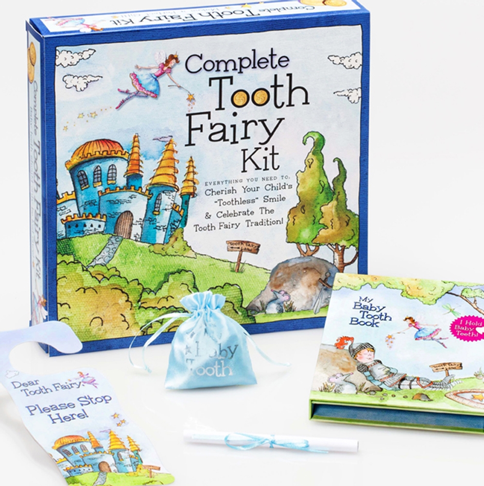 Boys knight-themed Complete Tooth Fairy Kit - Mommy Scene