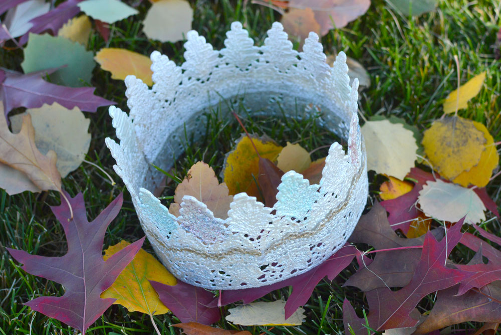 How To Make Lace Princess Crowns
