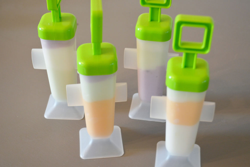 homemade layered yogurt popsicles kids will love