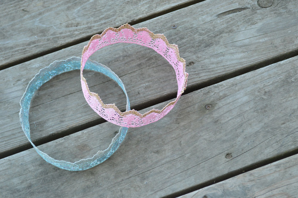 How to make lace princess crowns using Mod Podge