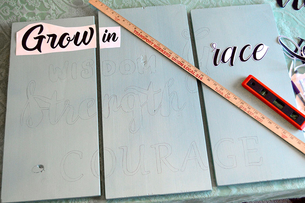 how to make DIY letter stencils