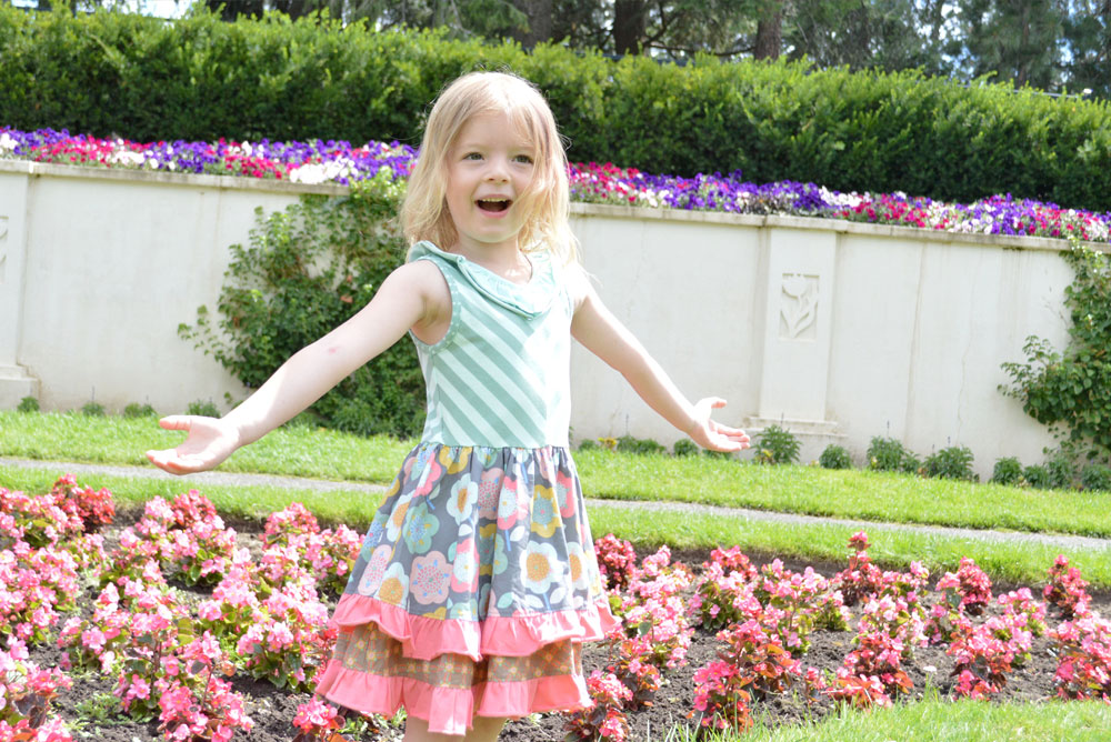 playing in the garden Matilda Jane dress