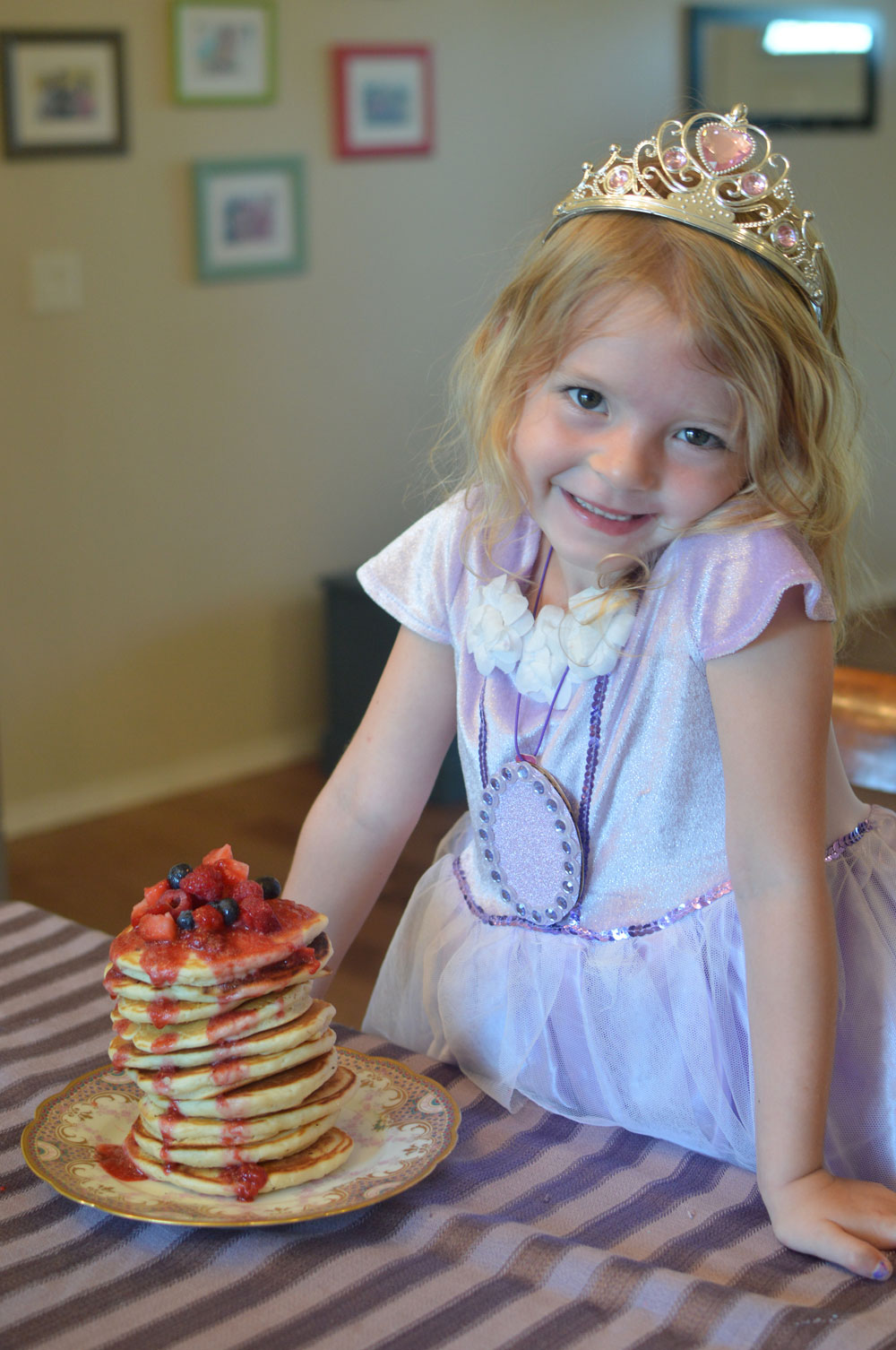 Delicious Sofia the First Goldenberry Pancakes