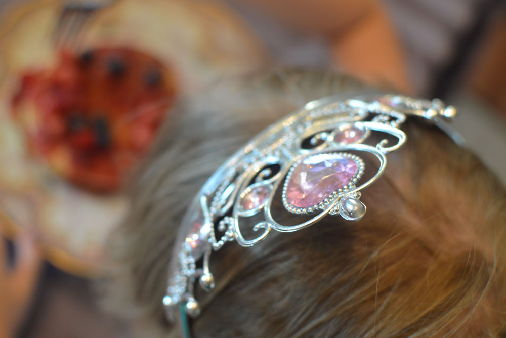 Disney's Sofia the First dress up, pancakes, and crown