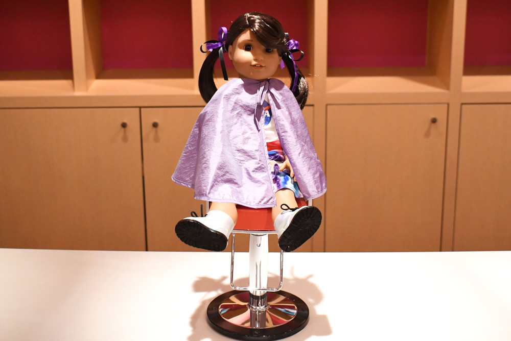 American Girl store doll hair salon