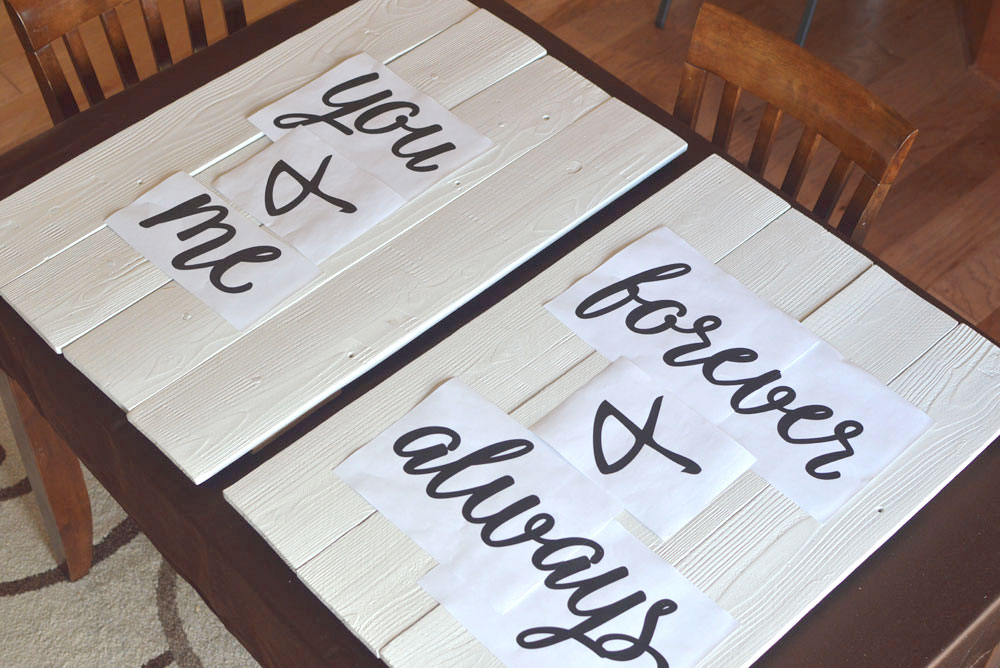 cute wood wall art forever and always design