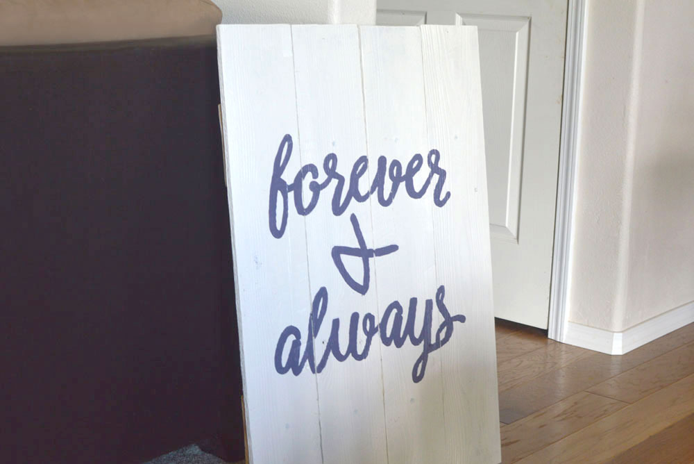 diy wood wall art forever and always design