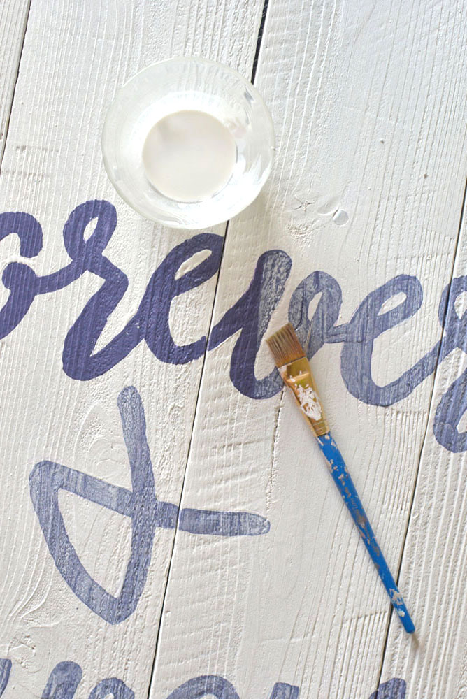 easy custom lettering wood wall art