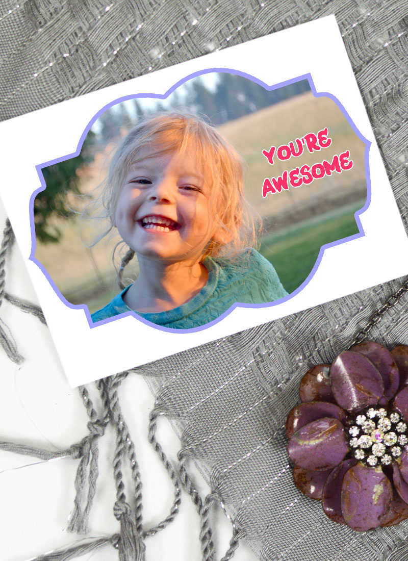 Create Custom Photo Valentines for kids with our free and easy printables