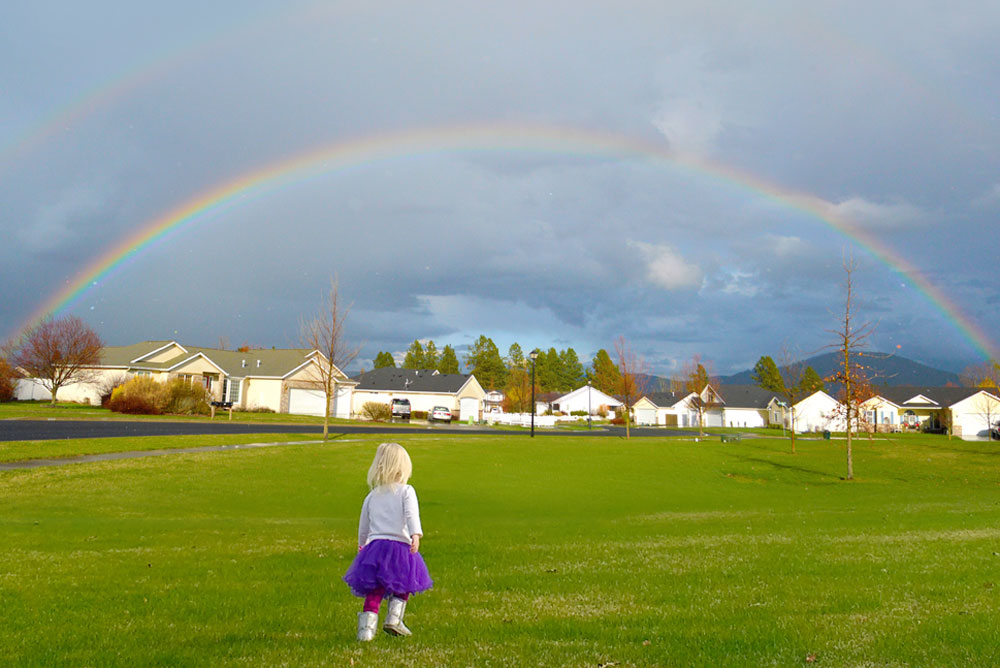 Coeur d'Alene parks for kids Broadmore rainbow