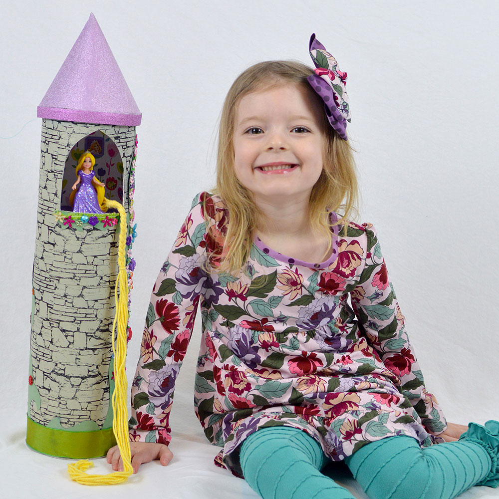 Rapunzel Princess Tower Kids Craft