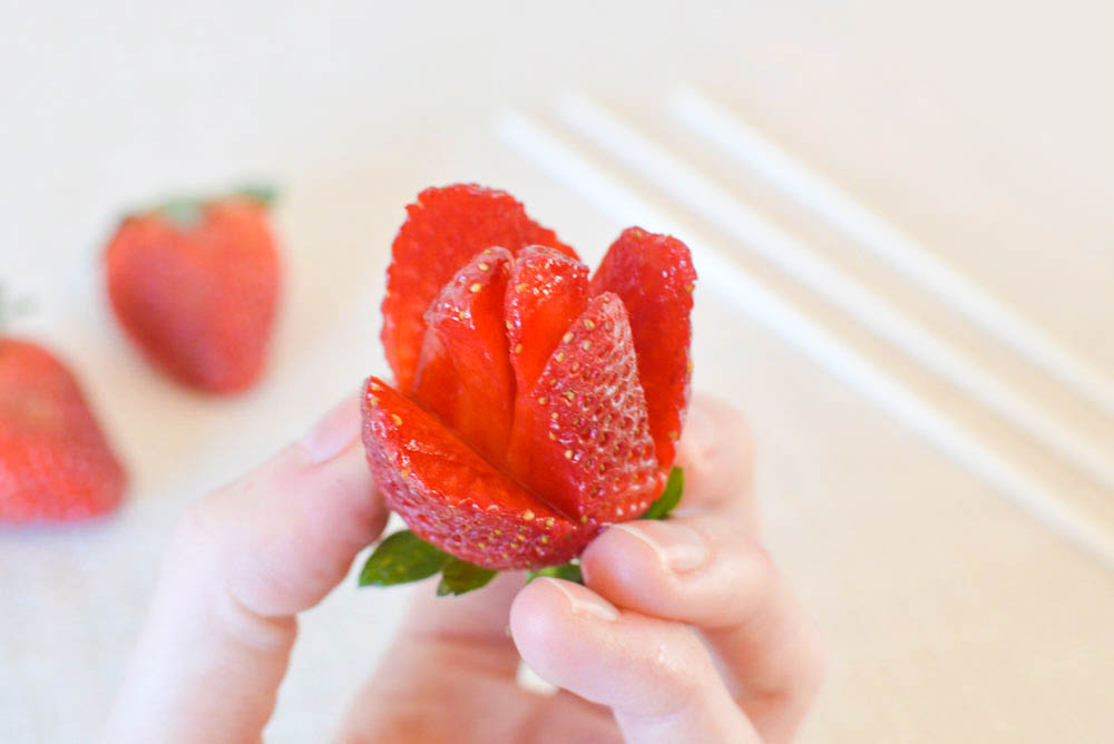 Cute lunch ideas for kids easy DIY strawberry roses