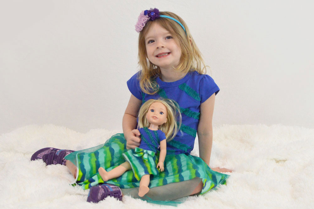 Wellie Wishers Camille matching outfits for girls and dolls - Mommy Scene