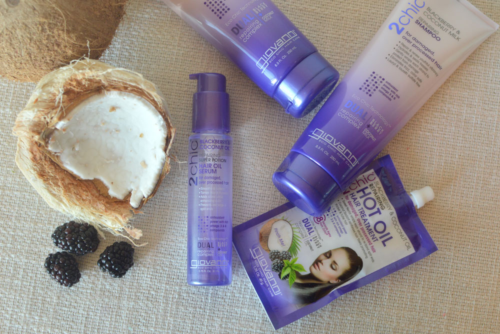 Easy hair care with Giovanni 2chic Ultra Repair Blackberry and Coconut Milk - Mommy Scene