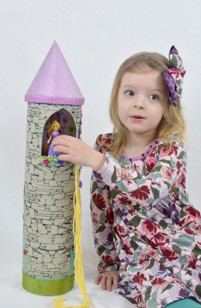 How to make a homemade DIY Rapunzel Princess Tower - Mommy Scene