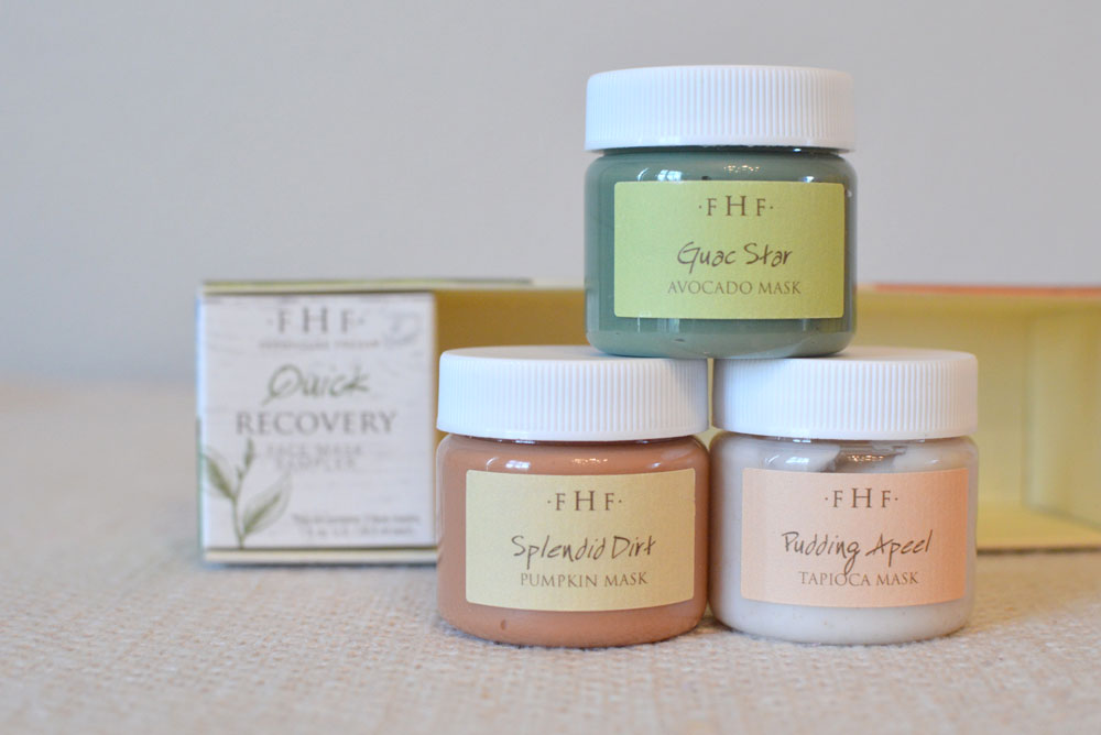 Farmhouse Fresh avocado, pumpkin, and tapoica Quick Recovery face mask sampler - Mommy Scene
