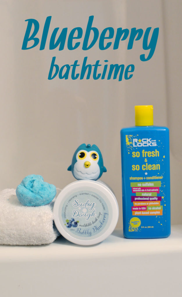 Fun blueberry bath time products - Mommy Scene