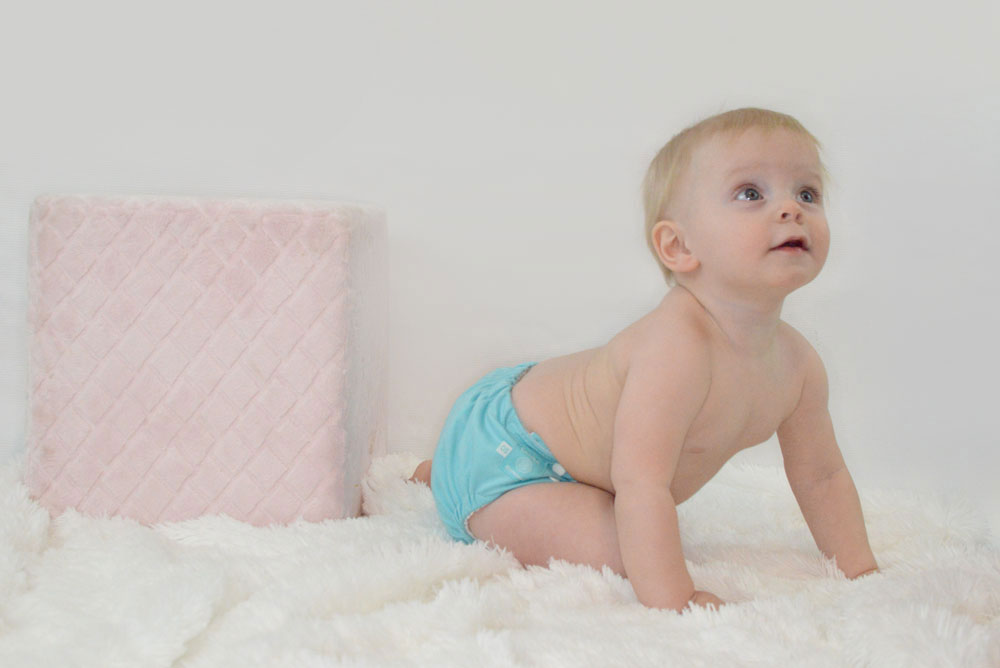 Baby Boy wearing Charlie Banana Cloth Diapers - Mommy Scene review