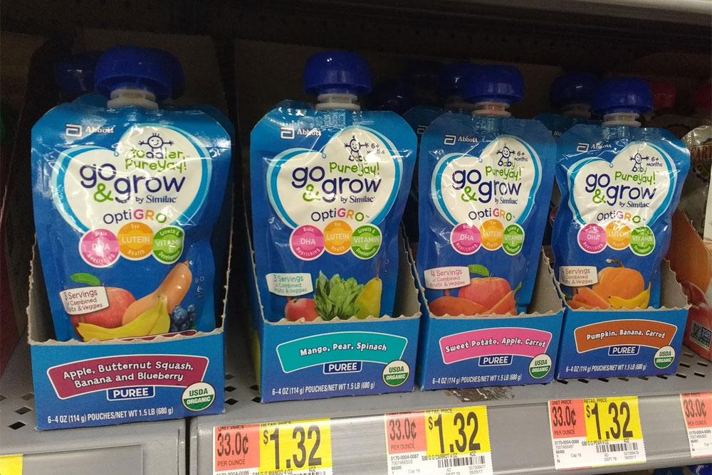 Go & Grow by Similac Pouches at Walmart
