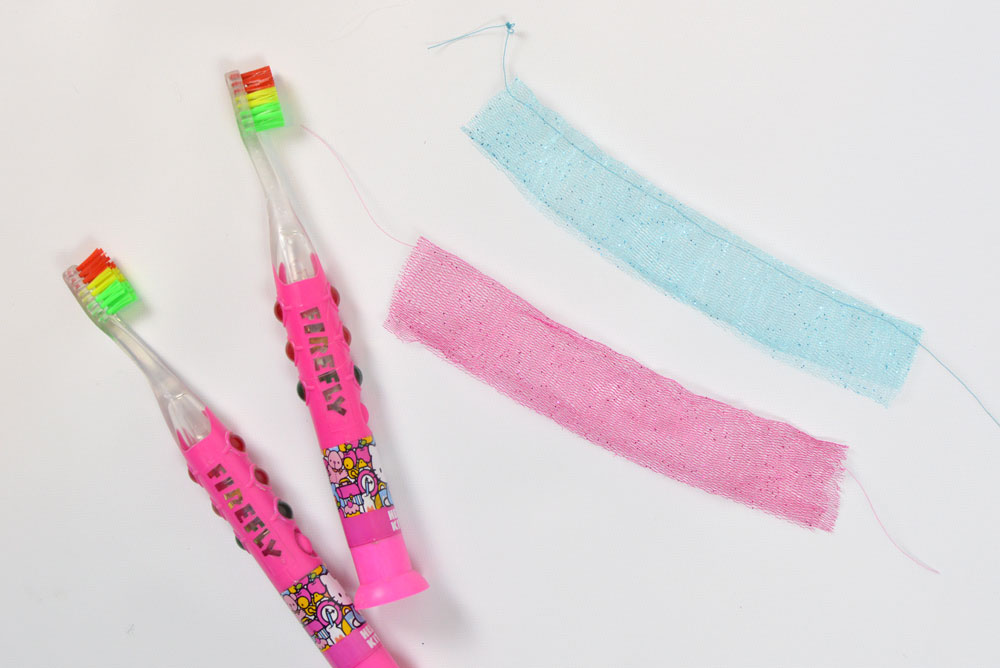 Cute tutu toothbrushes kids' craft - Mommy Scene