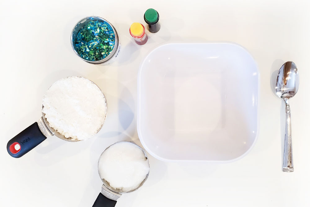 How to make glitter cloud dough kids activity