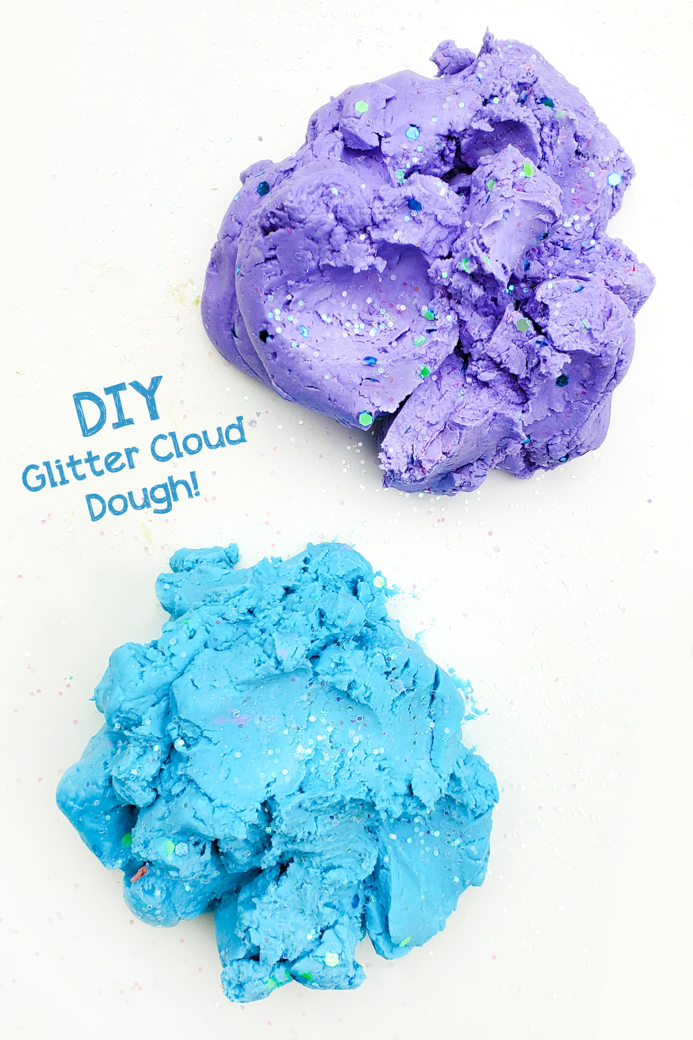 Fun sensory cloud dough for kids