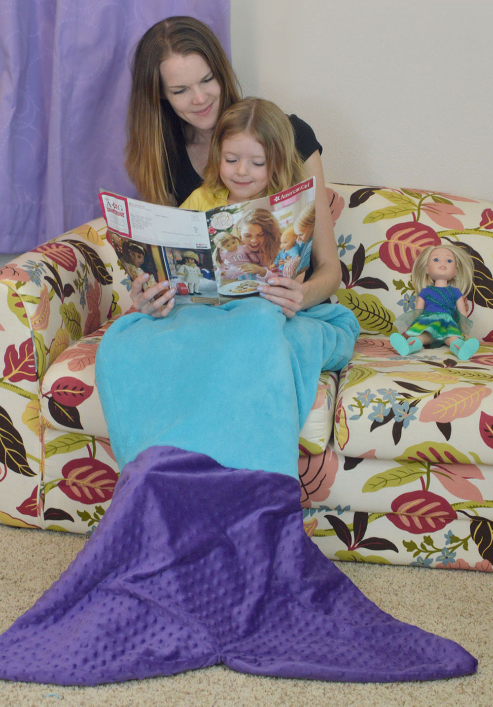 Cozy with a kids mermaid blanket tail - Mommy Scene