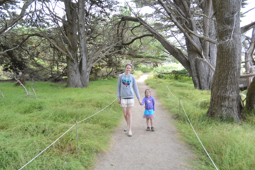 Carmel California Point Lobos State Reserve hike with kids