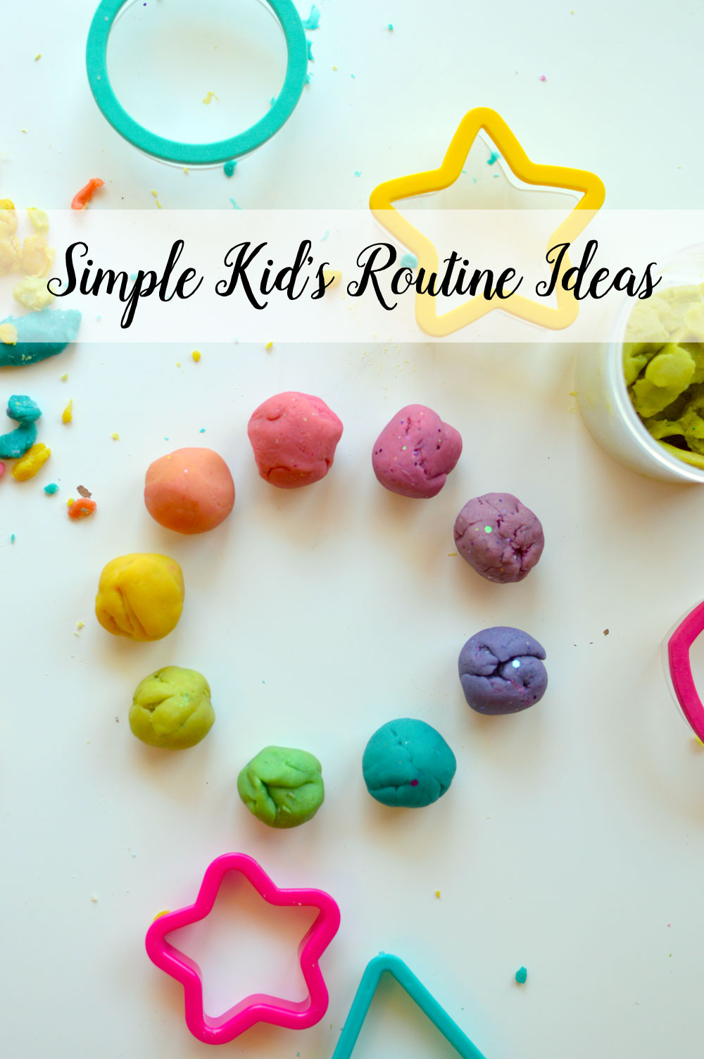 Simple Kids Routine Ideas Playing with Play Dough