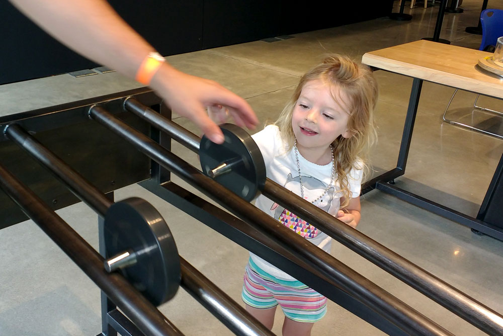 Mobius Spokane science center weight and velocity kids activity - Mommy Scene