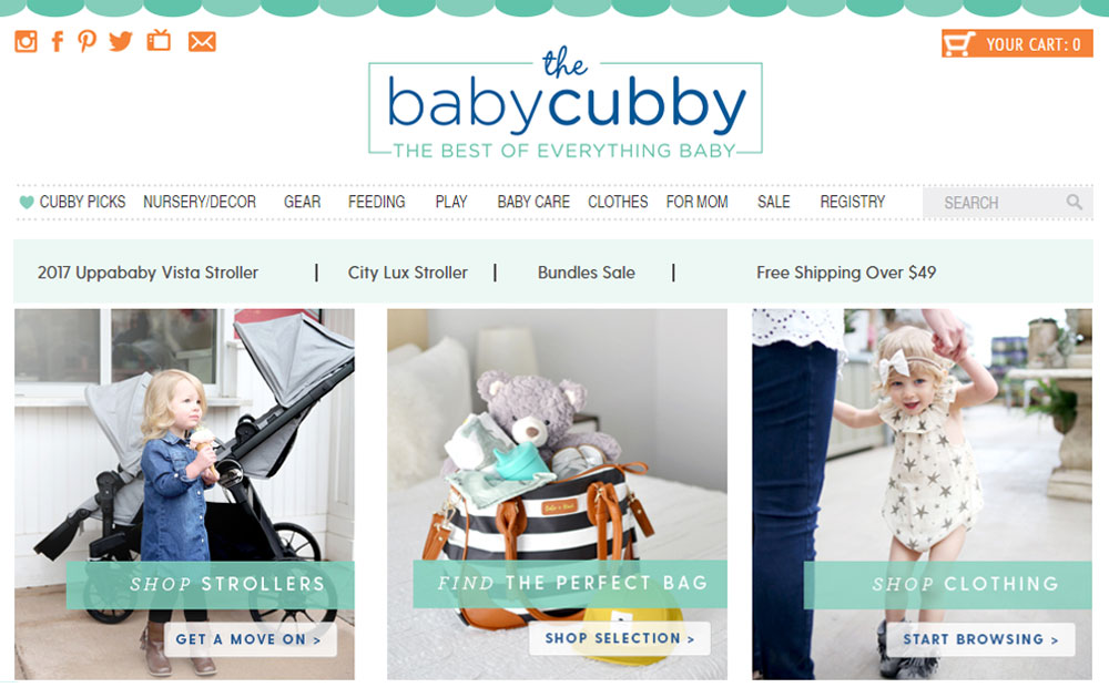 The Baby Cubby shopping resource for moms