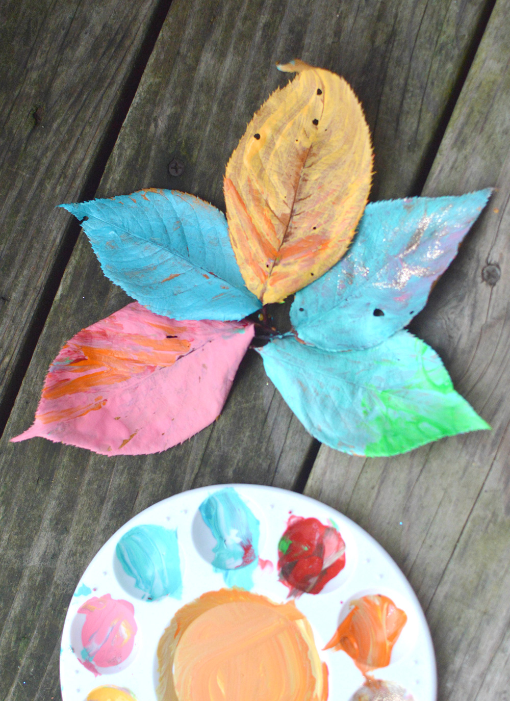 Easy Leaf Painting Art for Kids
