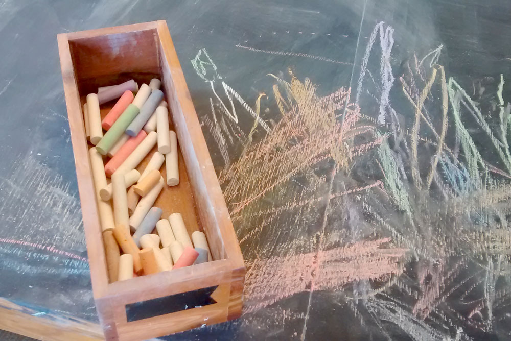 DIY Chalk Table for creative kids
