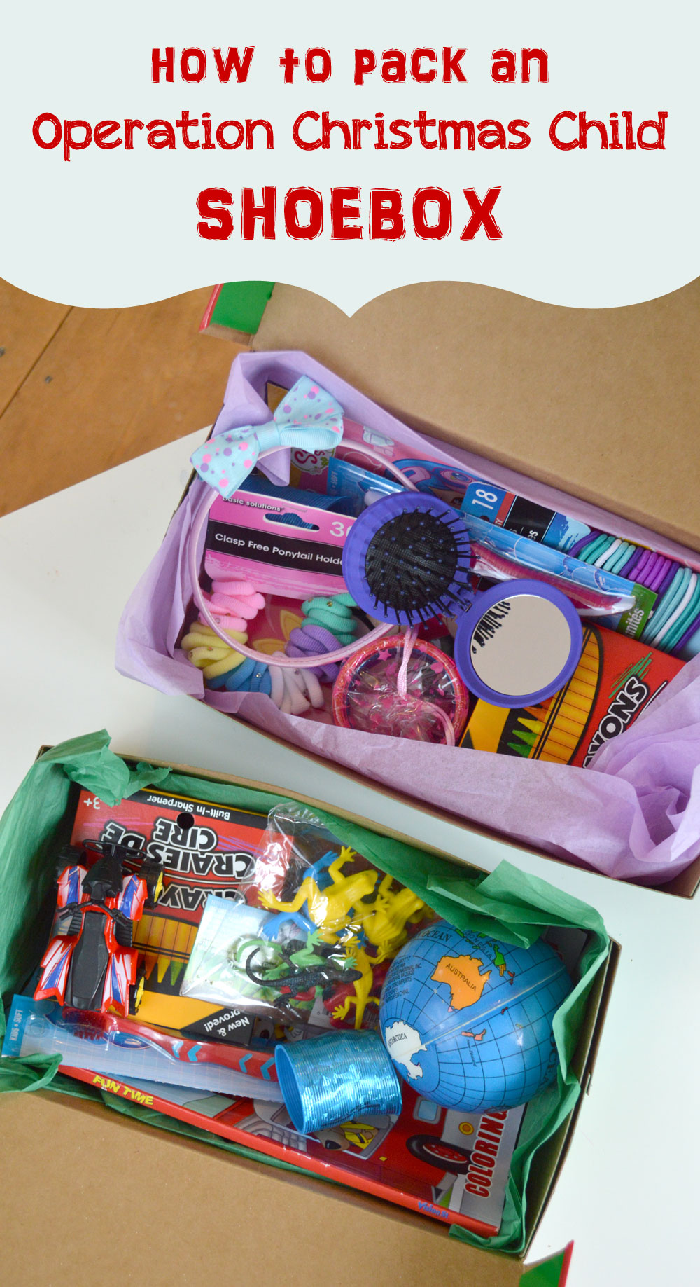 How to Pack an Operation Christmas Child shoebox and kids gift ideas - Mommy Scene