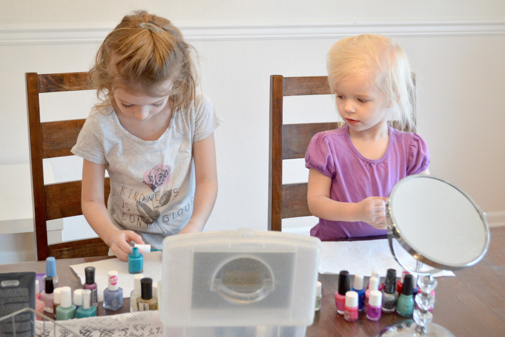 Scented nail polish and little girl manicures
