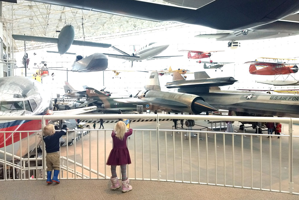 Seattle Museum of Flight airplane exhibit - Pacific Northwest family trip