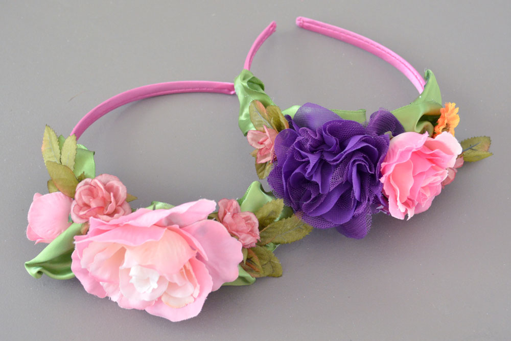 DIY flower headbands gift idea for girls