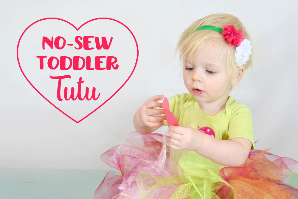 No-Sew Toddler Tutu using Tulle