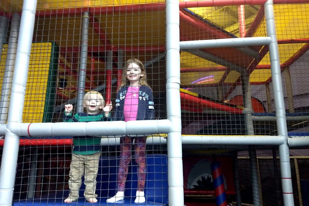 Tukwila Family Fun Center climbing play structure