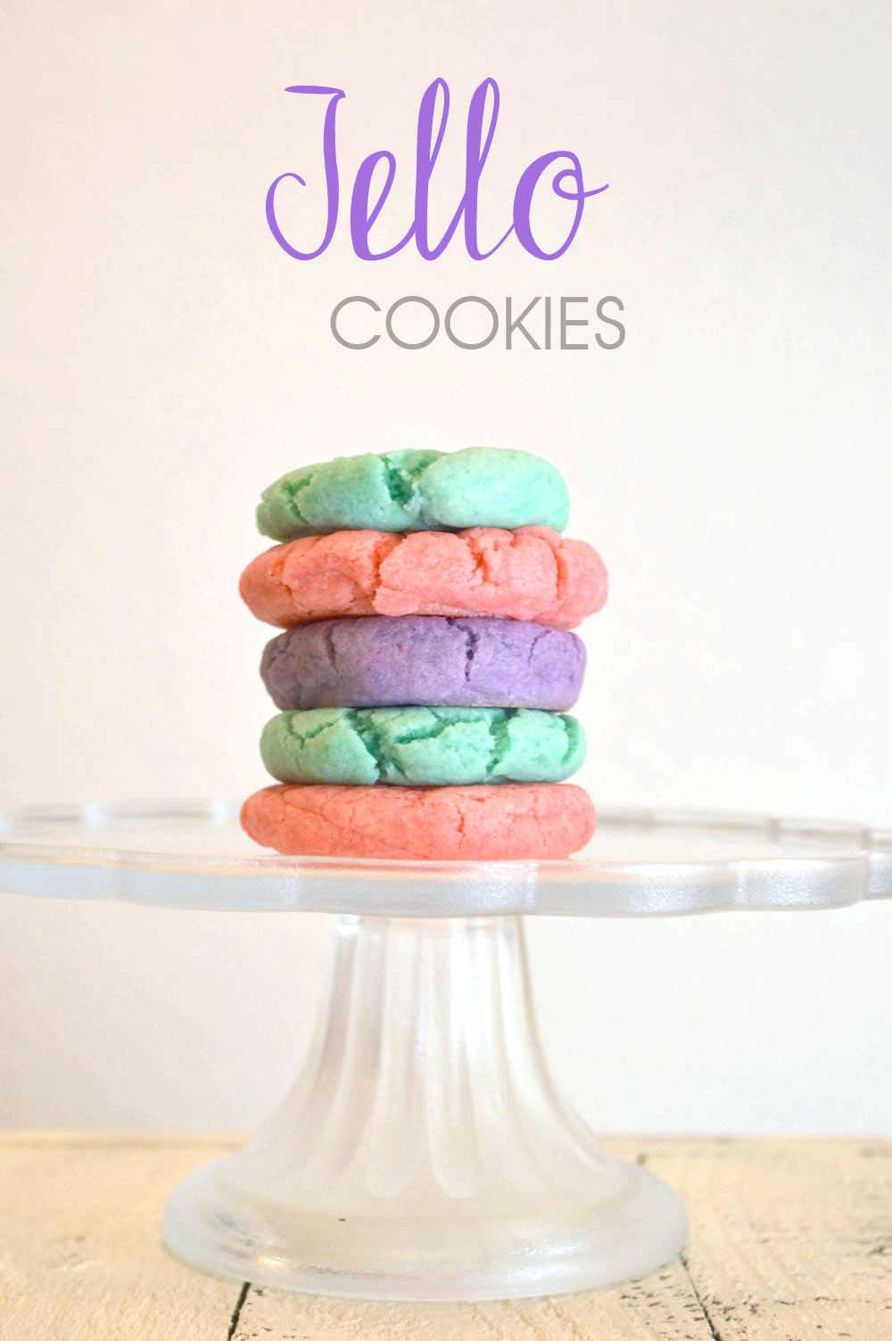 Colorful Homemade Jello Cookies kids activity