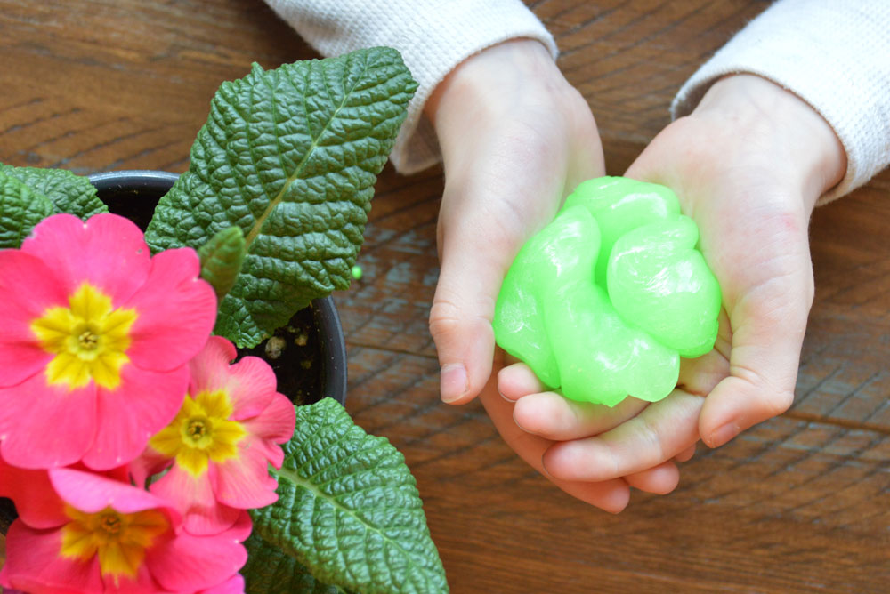 Playing with Orb Slimy kids gift idea