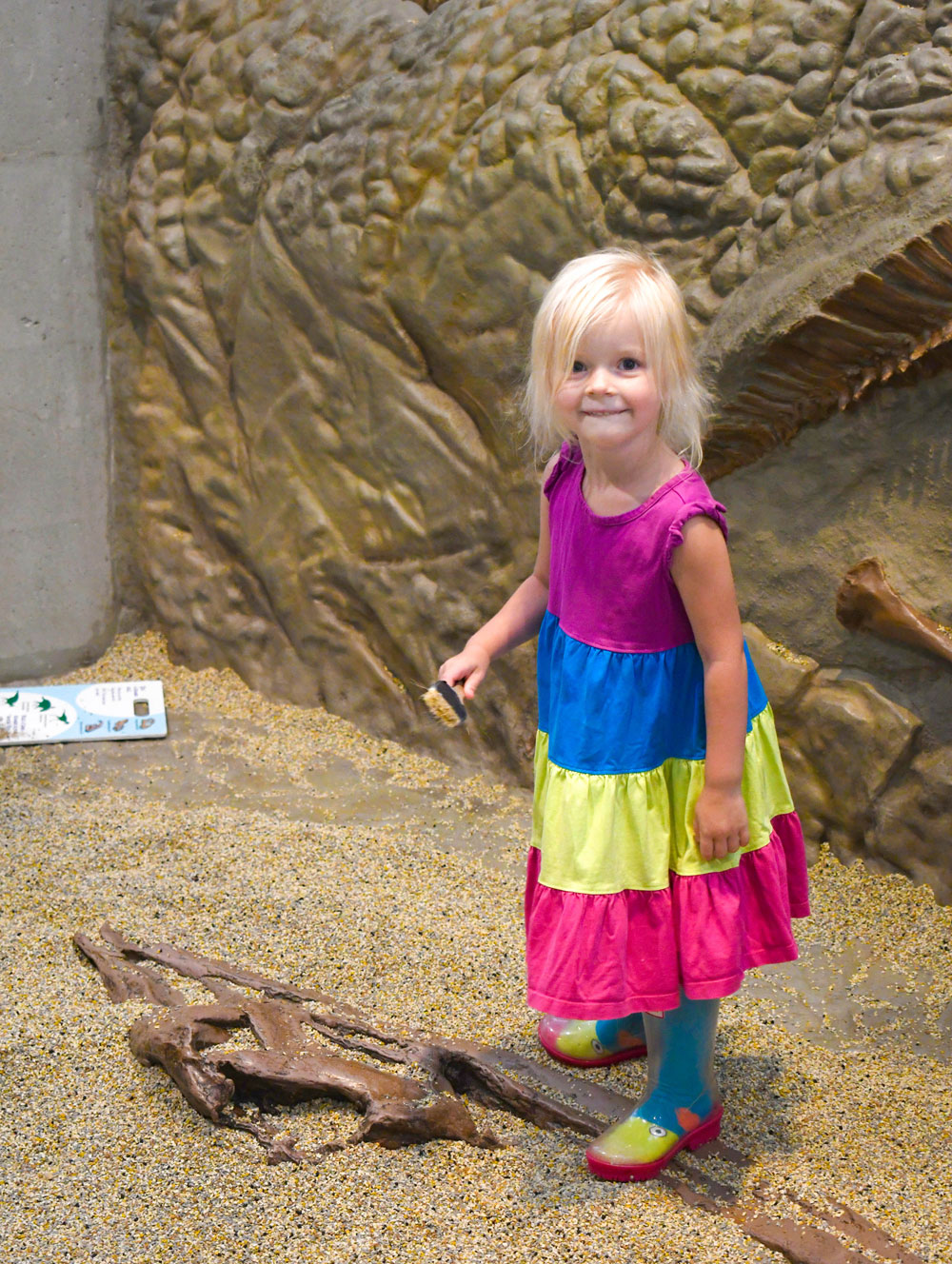 Denver Museum of Nature and Science Kids Discovery Zone archaeology dig play area