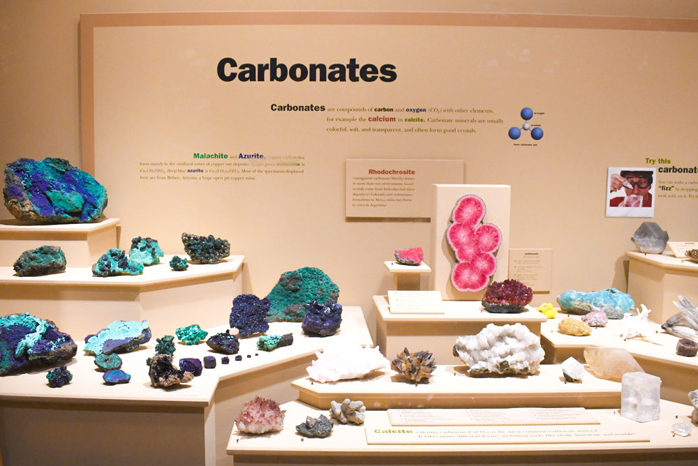 Denver Museum of Nature and Science Gems and Minerals exhibit