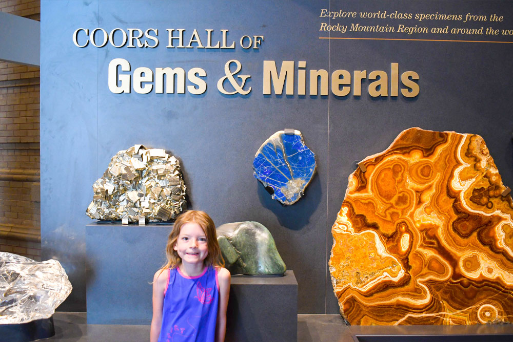 Denver Museum of Nature and Science Gems and Minerals family visit